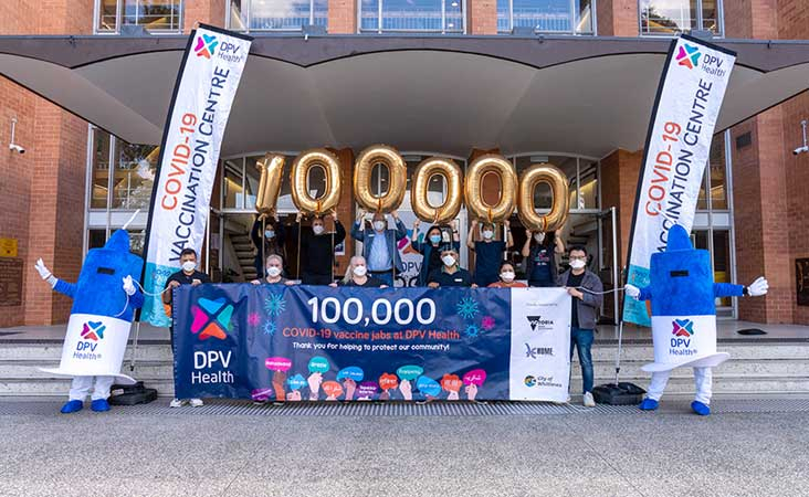 DPV Health thank the community for 100,000 vaccinations 