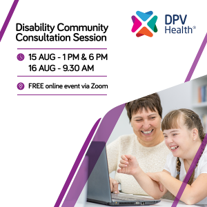 Disability Community Consultation Online Session